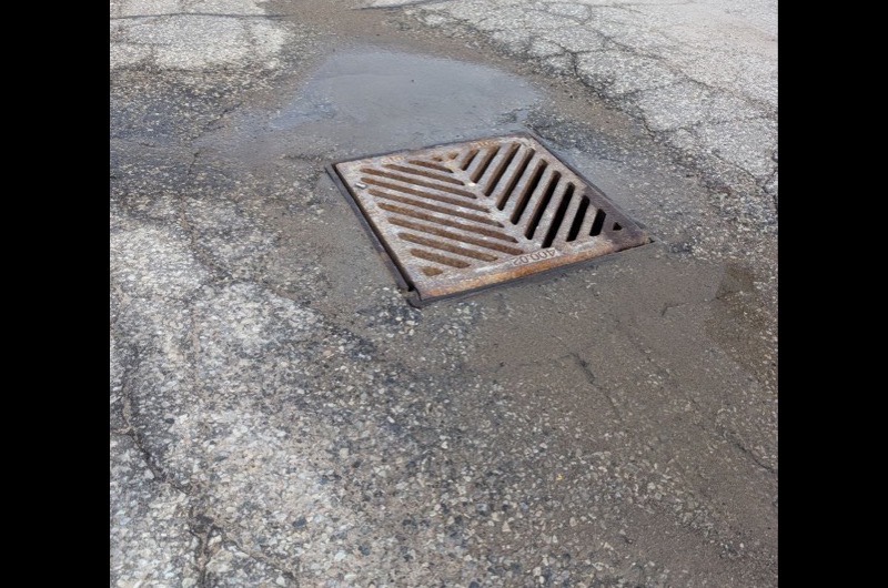 Catch basin installation in progress, Greater Toronto Area